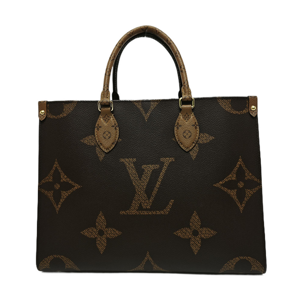 ONTHEGO MM Monogram Coated Canvas Brown