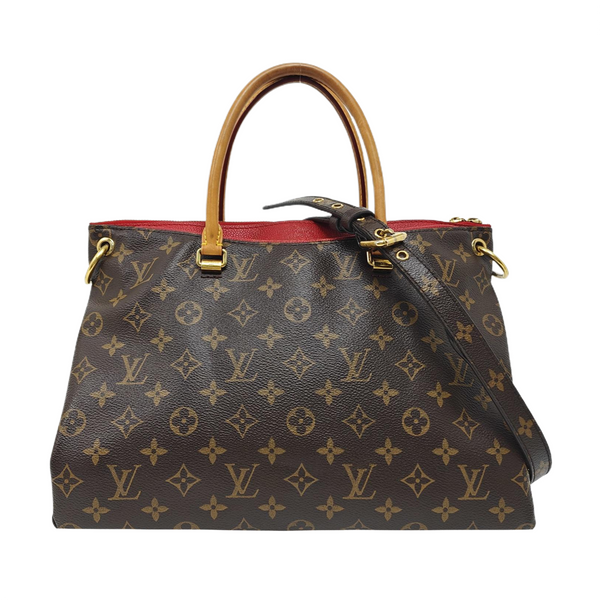PALLAS MM Monogram Coated Canvas Brown