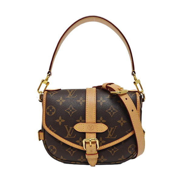 SAUMUR BB Monogram Coated Canvas Brown