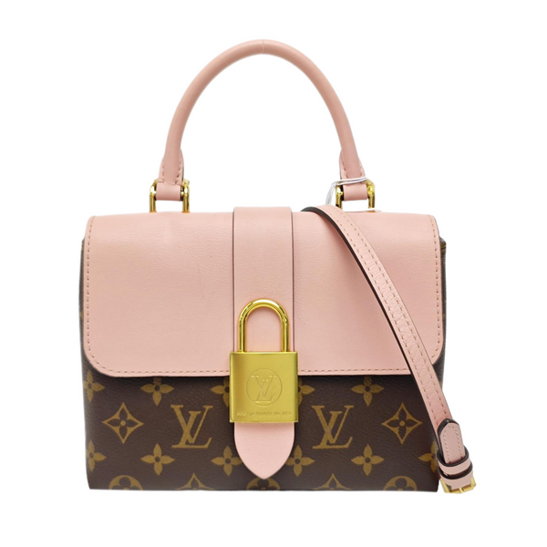 LOCKY BB Monogram Coated Canvas Pink