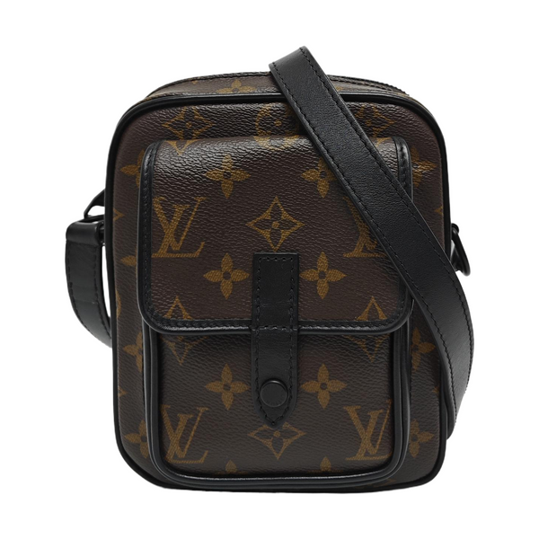 CHRISTOPHER Monogram Coated Canvas Brown