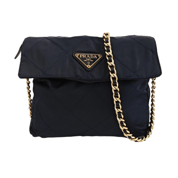 Vintage Quilted Nylon Blue