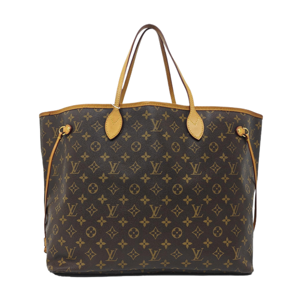 NEVERFULL GM Monogram Coated Canvas Brown