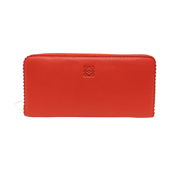 Brand Lambskin Red Wallet