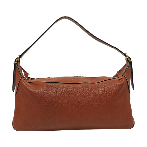 Calfskin Shoulder Bag Brown