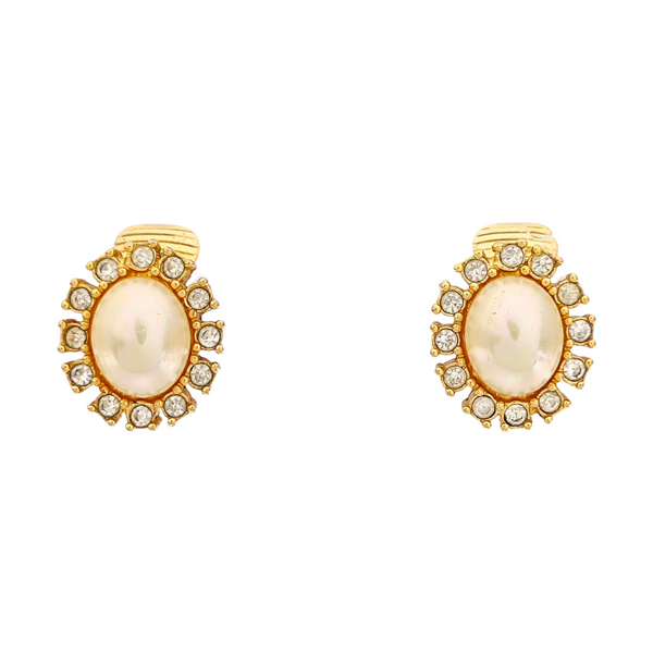 Metal Gold Clip On Earrings