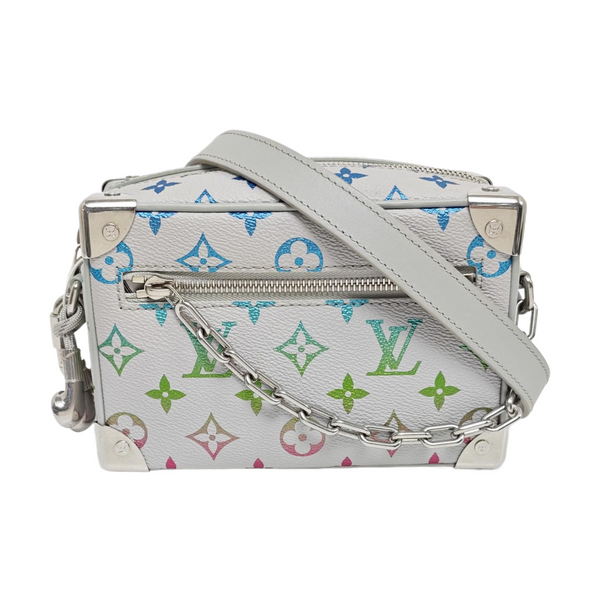 SOFT TRUNK Mini Monogram Coated Canvas White