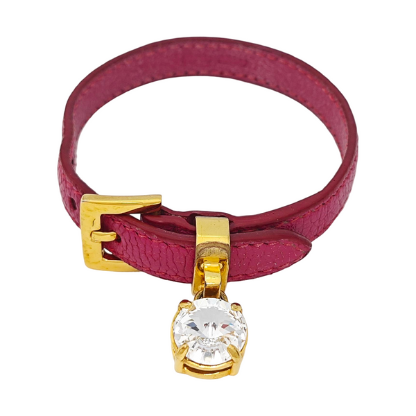 Leather Red Bracelet
