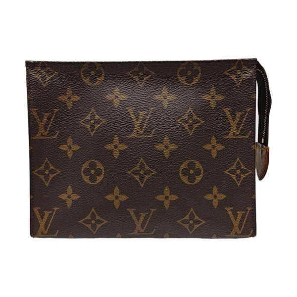 TOILET POCKET 19 Monogram Coated Canvas Brown