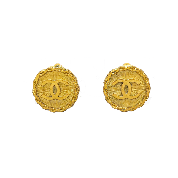 Metal Gold Clip On Earrings