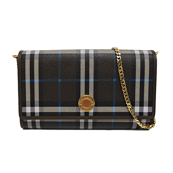 Coated Canvas Shoulder Bag Black