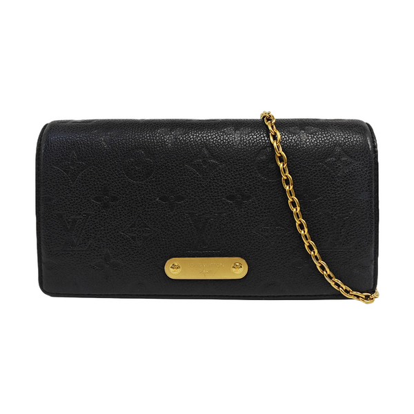 Lily Monogram Calfskin Black