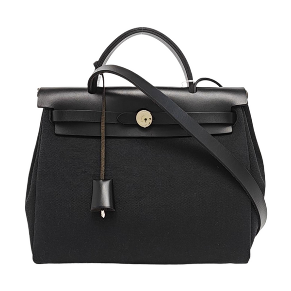 Authenticated pre-owned Herbag 31 Canvas Black - Shoulder Bag at Looply