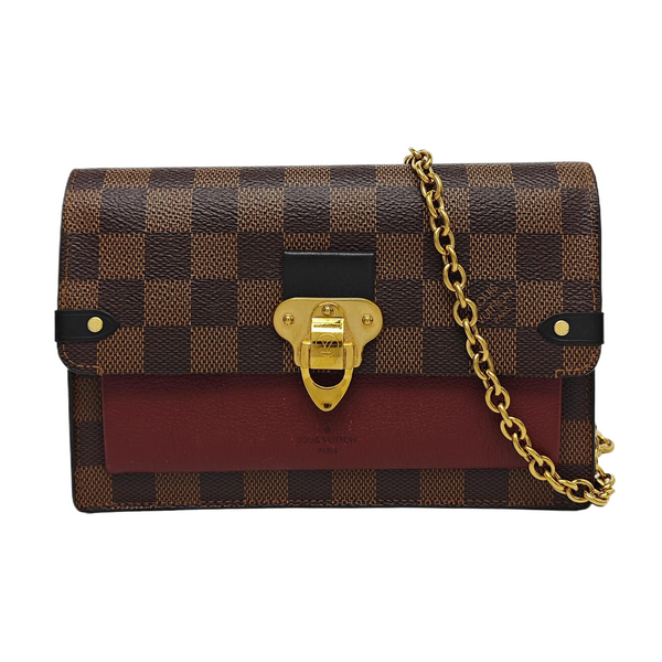 VAVIN Damier Ebene Coated Canvas Brown