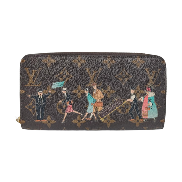 ZIPPY Monogram Coated Canvas Brown Wallet