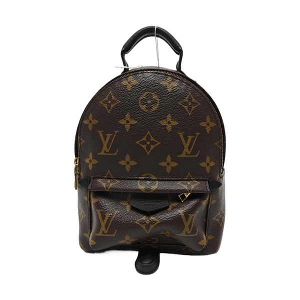PALM SPRINGS Mini Monogram Coated Canvas Brown
