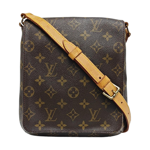 MUSETTE TANGO PM Monogram Coated Canvas Brown