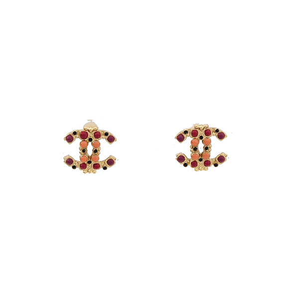 Pendientes CC en tono dorado, metal, otros dorados