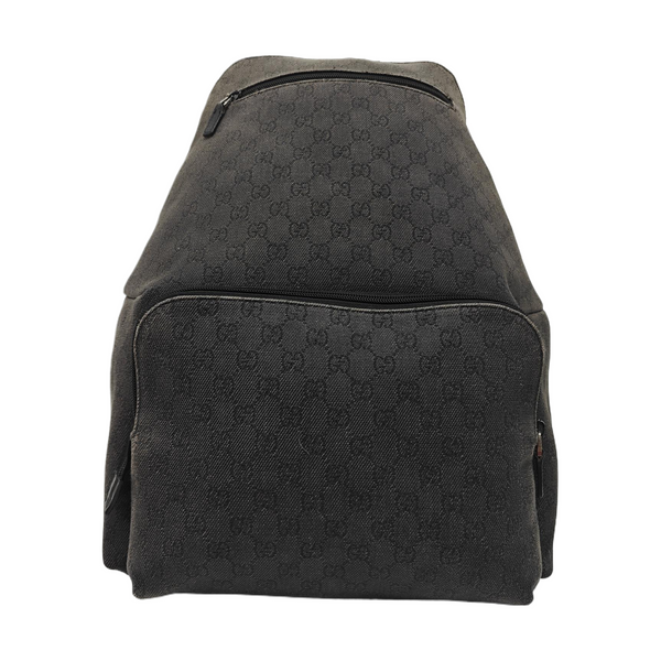 Monogram Fabric Backpack Gray