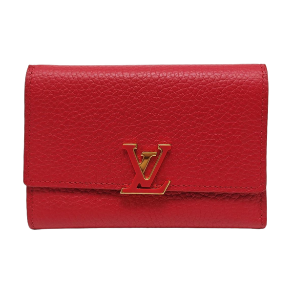 CAPUCINES Calfskin Red Wallet