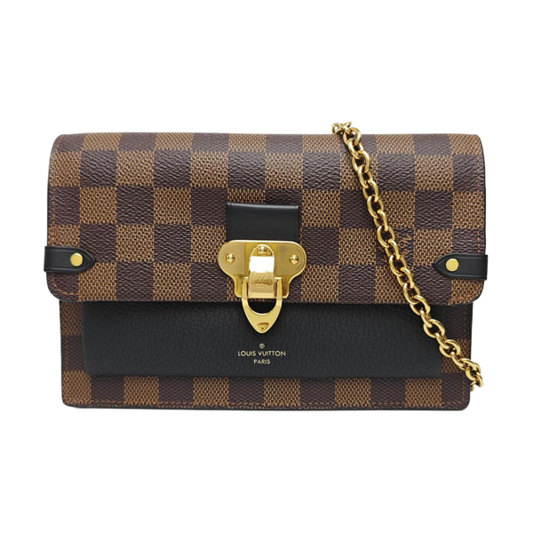 VAVIN Damier Ebene Coated Canvas Brown
