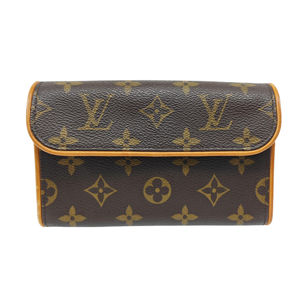FLORENTINE Monogram Coated Canvas Brown