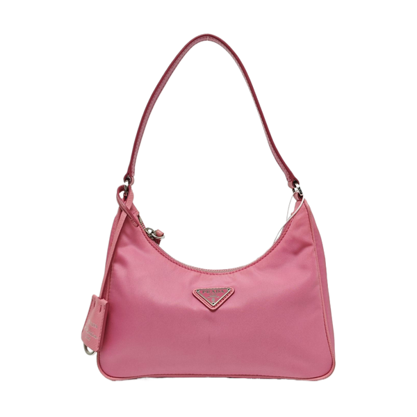 Authenticated pre-owned Re-Edition2005 Mini Nylon Red - Top Handle Bag at Looply