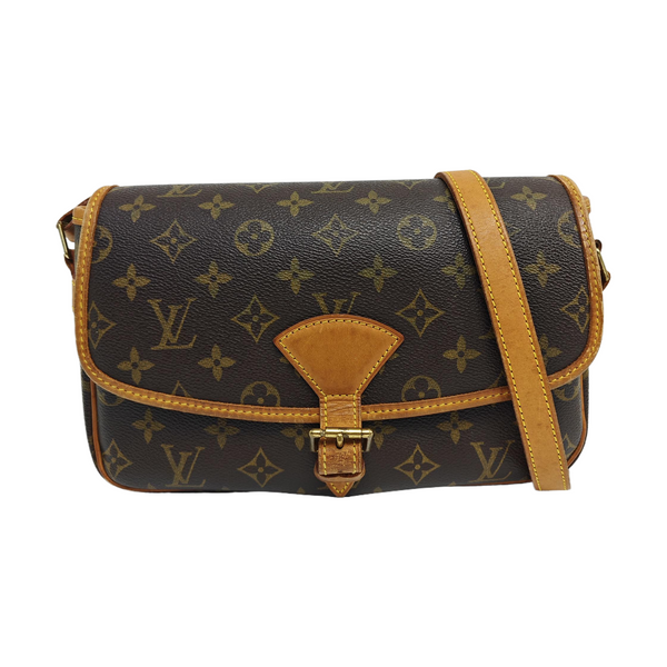 SOLOGNE PM Monogram Coated Canvas Brown