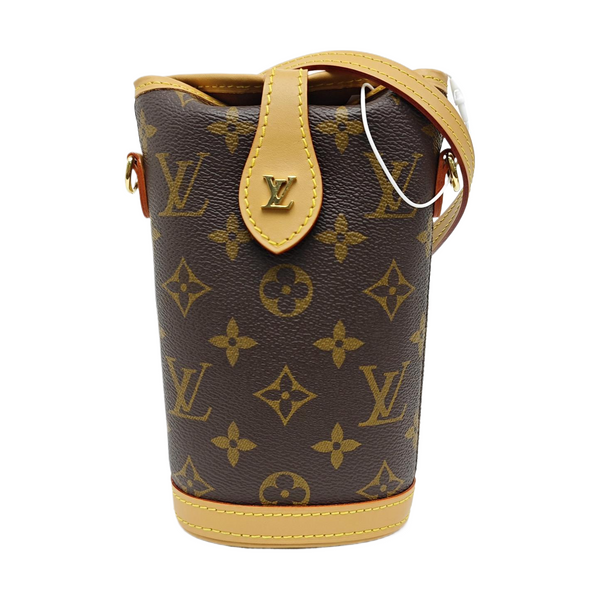 FOLD ME Monogram Coated Canvas Brown