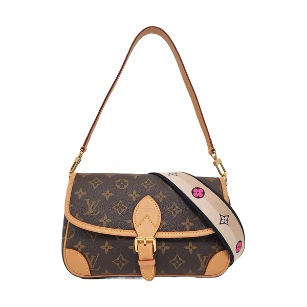 DIANE Monogram Coated Canvas Brown