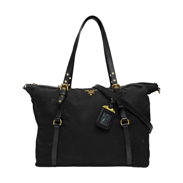 Nylon Tote Bag Black