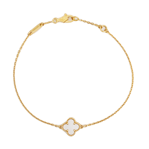 Sweet Alhambra 18k Gold Bracelet