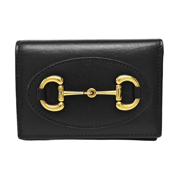 Horsebit 1955 Mini Calfskin Black Wallet