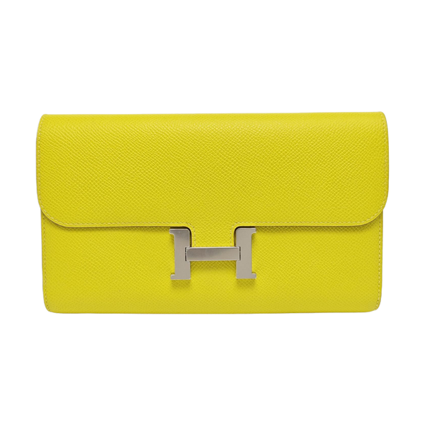 Constance 18 Epsom Yellow Wallet