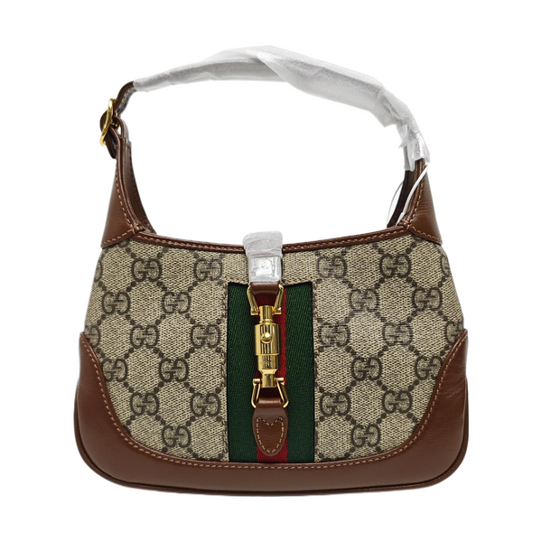 Jackie 1961 Mini Monogram Coated Canvas Beige