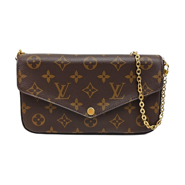 FÉLICIE Monogram Coated Canvas Brown