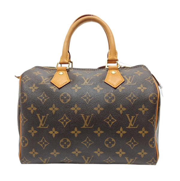 SPEEDY 25 Monogram Coated Canvas Brown