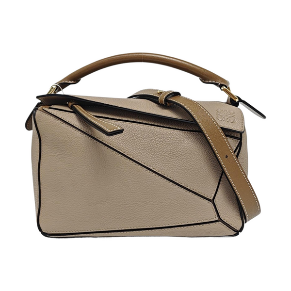 Puzzle Small Calfskin Beige