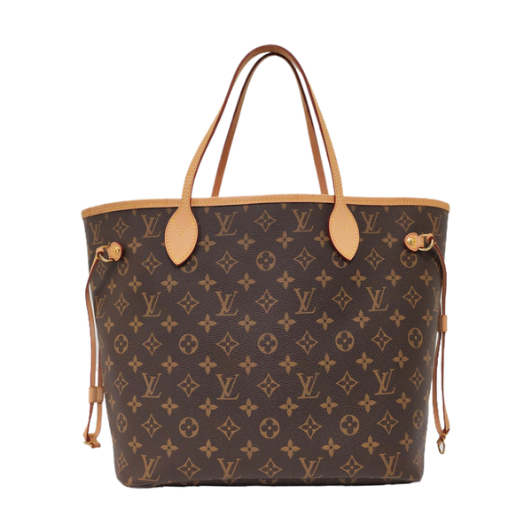 Authenticated pre-owned NEVERFULL MM Monogram Coated Canvas Brown - Tote Bag at Looply