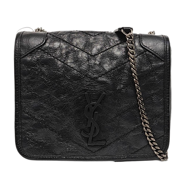Authenticated pre-owned NIKI Mini Chevron, Quilted Calfskin Black - Crossbody Bag at Looply