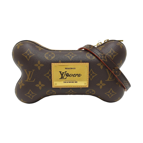 Monogram Coated Canvas Crossbody Bag Mini Brown