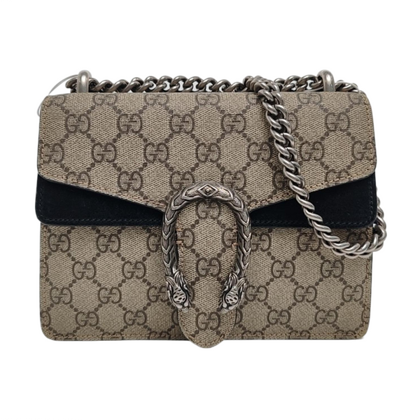 Dionysus Mini Monogram Coated Canvas Beige