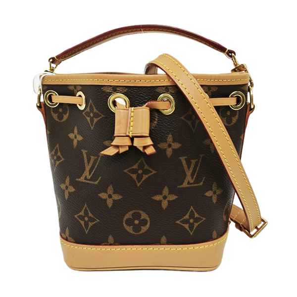 NOÉ Nano Monogram Coated Canvas Brown