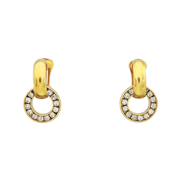 Metal Gold Clip On Earrings