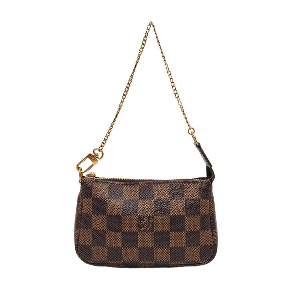 ACCESSOIRES Mini Damier Ebene Coated Canvas Brown