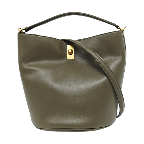 BUCKET 16 Calfskin Green