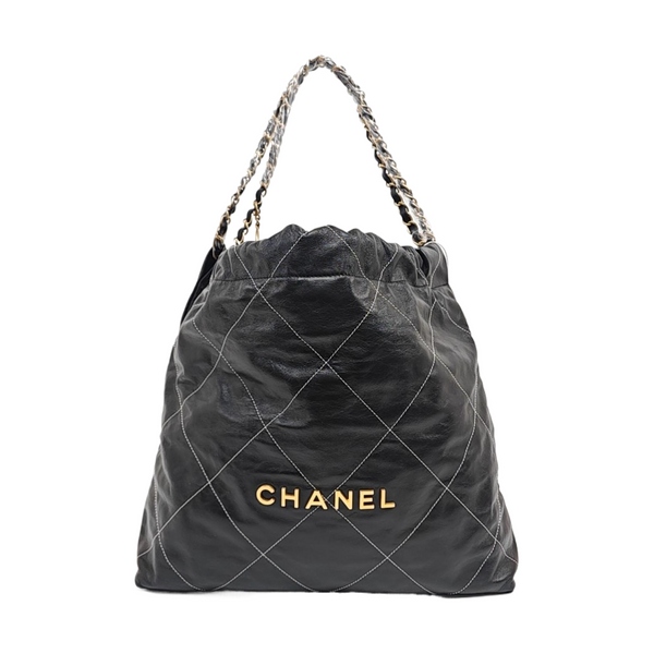 CHANEL 22 Small Quilted Calfskin Black