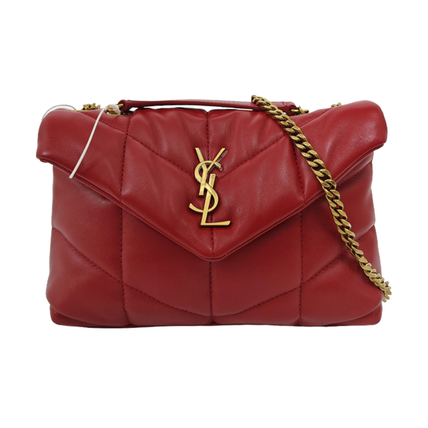PUFFER Mini Quilted Lambskin Red