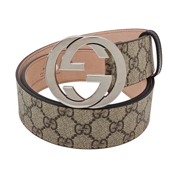 Leather Belt Beige