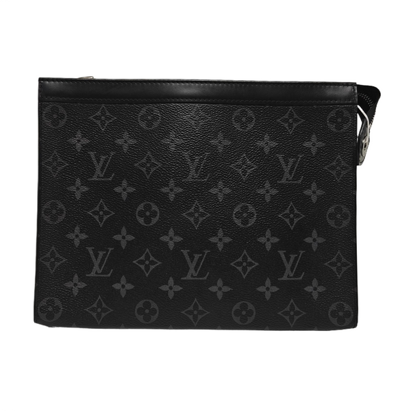 Pochette Voyag MM Monogram Coated Canvas Black